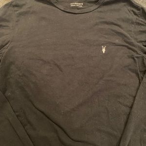 All Saints black long sleeve tee